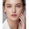 Fxiqini Clip On Earrings Non Pierced Earrings Teardrop Round Square