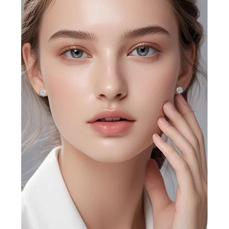 Fxiqini Clip On Earrings Non Pierced Earrings Teardrop Round Square