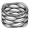 Disc Spring, Poly Wave Comp, 0.375