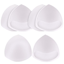 Nimiah Bra Pads Insert 3 Pairs Sewn Edge Bra Inserts AB, CD, DE Cups | Swimsuit Replacement Pad Beige Black White Optional