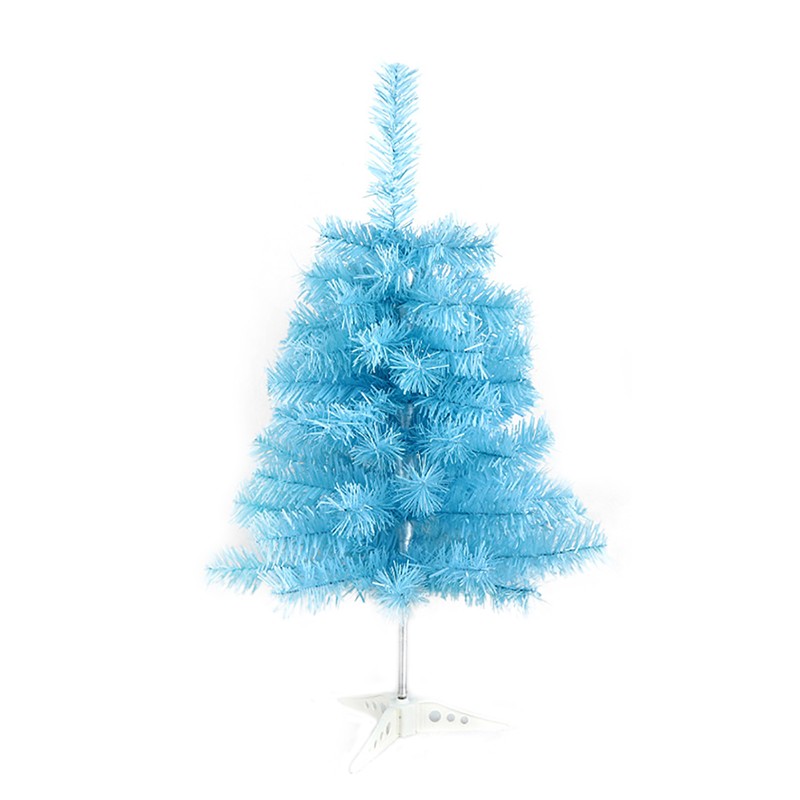 Mini Macaron Blue Christmas Tree Tabletop Xmas Tree with LED