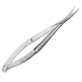 4.5" Curved Stainless Steel Squeeze Scissors