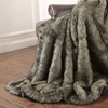 Best Home Fashion Tawny Fox Faux Fur Throw Blanket -