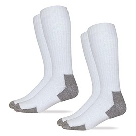 Carolina Ultimate Mens Ultra-Dri Over the Calf Steel Toe Work Boot Socks 2 Pair Pack