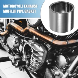 A ABSOPRO Motorcycle Exhaust Manifold Gasket 30 mm ID Sealing Ring Silencer (Set of 2)