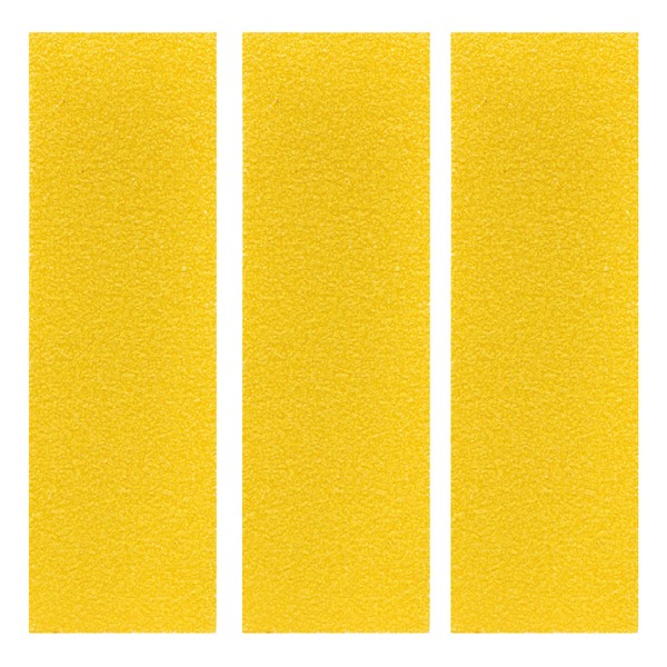 Teak Tuning 3PK Premium Fingerboard Skate Grip Tape, Yellow Edition - 114mm x 38mm - Set of 3 Sheets - Adhesive Backing