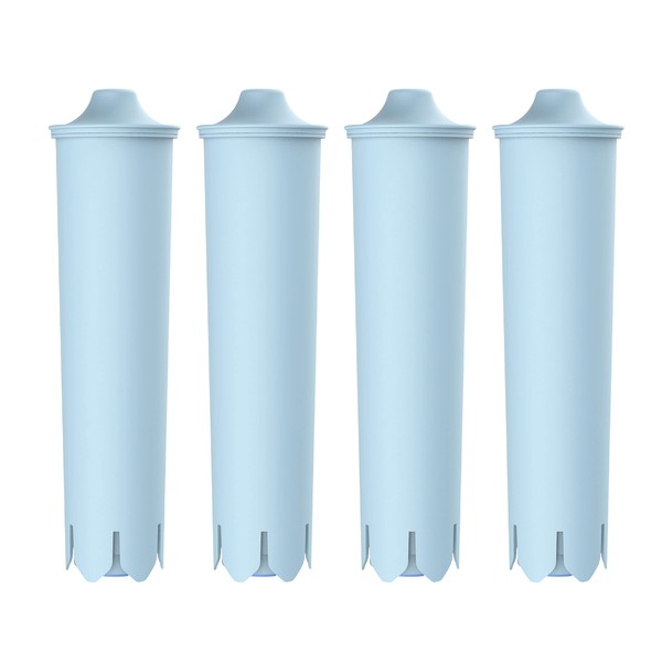 AQUA CREST Blue Water Filter Replacement for Jura Filter Cartridge Blue, Compatible with GIGA®, ENA®, ENA® Micro, IMPRESSA® Series, TÜV SÜD Certified (4 Pieces)