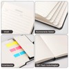 EMSHOI Notebook A6 Lined with Inner Pocket, 80 Sheets/160 Numbered
