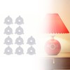 Fenteer 10 Pieces Lamp Shade Reducer Rings,Lampshade Rings Converter,Lamp Accessories,Light