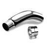 4 Inch Exhaust Tip with a Clamp, Chrome Structure,4'' Inlet