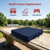 2Pcs Stadium Seat Cushions, Extra Thick 3.15" High-Density Foam Bleacher