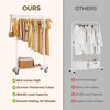 HYSEYY Clothes Rack, Clothing Rack for Hanging Clothes, Rolling Garment