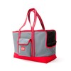 Manhattan Portage Pet Carrier Tote Bag (LG), Grey/Red