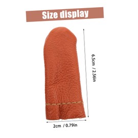 COHEALI 10 Pairs Leather Finger Cots Nail Tools Crochet Tools Wood Carving Gloves Knitting Thimble Kits Crochet Finger Cap Finger Guards for Sewing Finger Protectors for Sewing Leather Pu