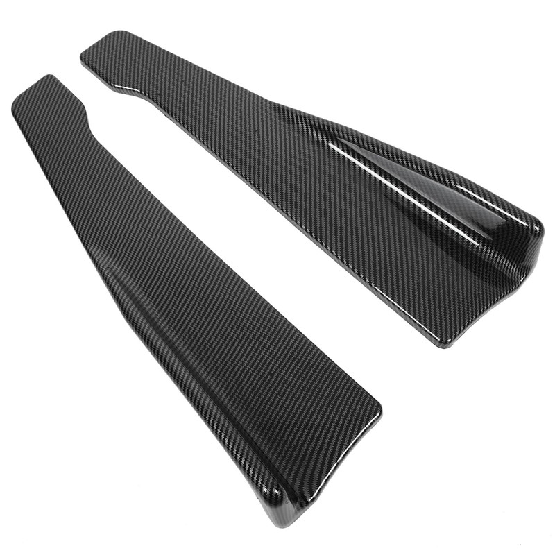 2 Pcs 35cm Rear Bumper Canard Lip Splitter Left Right
