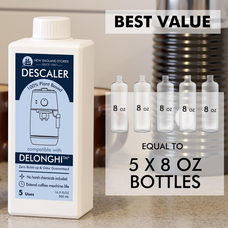 10 Uses DeLonghi Compatible Descaling Solution, Specially Designed to Clean