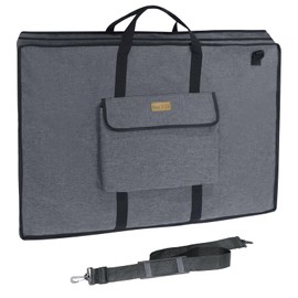 MeetYr Life Premium Art Portfolio Bag - Padded Triple Protection, Waterproof Protection with Shoulder Strap Durable and Portable - For Artwork, Posters, Sketches and Paintings（36"x24"）