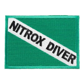 Nitrox Diver Flag Patch, Scuba Diving Patches