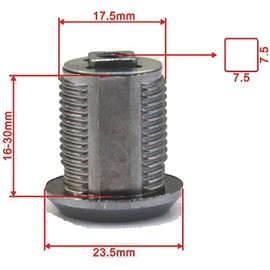 Doutop Cam Lock Key Cabinet Lock Cupboard Locks for Mailbox Drawer Kitchen Cupboard 16mm 20mm 25mm 30mm with 2 Keys