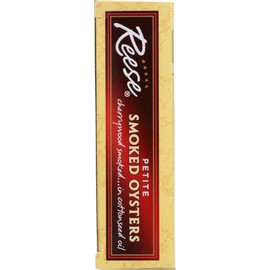 Reese Petite Smoked Oysters, 3.7-Ounces (Pack of 10)