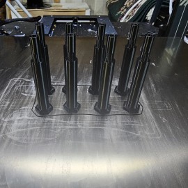 JAKKS Pacific WWE JAKKS Real Scale Ring Replacement Ring Pegs LOT of 8 Black