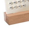 Wooden Kids Calendar DIY Hand Operated Develop Planning Skills Perpetual