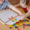 Melissa & Doug Deluxe Wooden Magnetic Pattern Blocks Set -