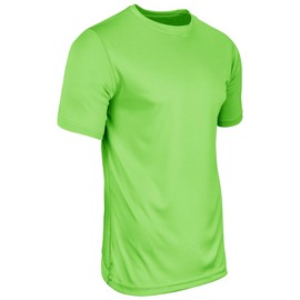 Champro Boys' Vision Youth Lightweight Polyester T-Shirt Jersey, Neon Green, X-Small