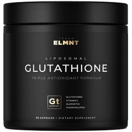 2150mg Super Liposomal Glutathione Supplement w. Vitamin C, Quercetin & Pure L Glutathione 2000mg Triple Action Formula Glutathione Liposomal Supplement w. Phospholipid Layer - 90 Pills, Non-GMO