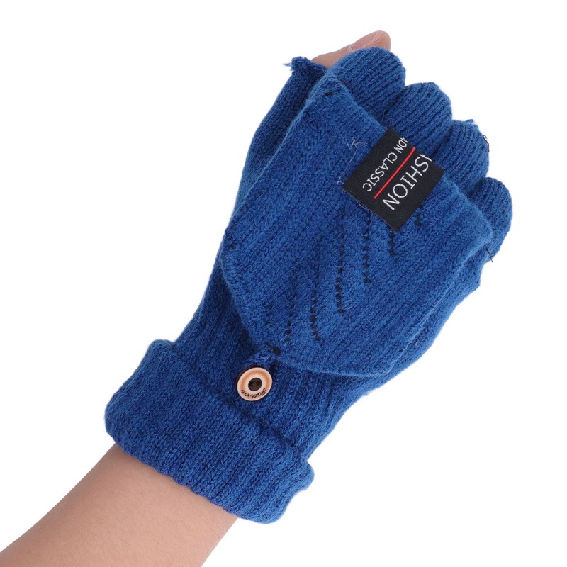 1 Pair USB Heated Gloves Electric Heating Thermal Knitting Gloves