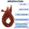 XGY Hair Copper Braiding Hair for Boho Braids 80g 16