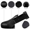 NUOBESTY Safety Shoe Covers, Anti-Smash Leather Overshoes with Slip-Resistant Sole,