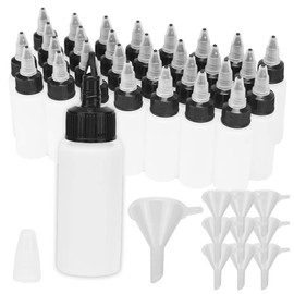 TSfactory Dropper Bottles with Caps Dropper Bottles Sorter Paint Solvent Glue Craft Art (30 ml) Set of 30