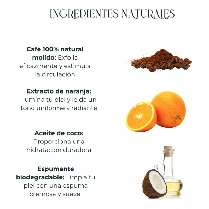 ApiGreen Jabón Exfoliante Y Reafirmante Café Y Naranja Apigreen 250g