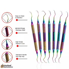 Medentra Dental Gracey Curettes Periodontal Surgical Bone Curettes Perio Scaler Cassette