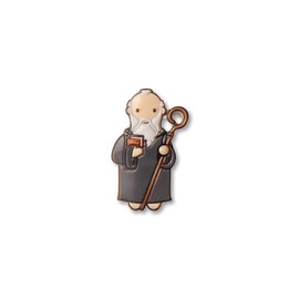 Fratelli Bonella for Little Drops Of Water | Resin Magnet with St. Benedict | Made in Italy
