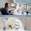 EJIAXIN Gooseneck Desk Lamp 360 LED Flexible Reading Light for