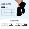 LOFIR Bamboo Trainer Socks for Men: No Show Ankle Socks