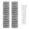 Pack of 24 Lint Traps Washing Machine, Stainless Steel Lint
