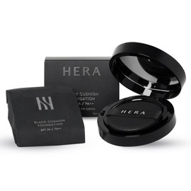 Hera 블랙 쿠션 파운데이션 21N1 바닐라 21호 15g 본품+리필) Black Cushion Foundation 21N1 Vanilla 21 15g (Main Product + Refill)
