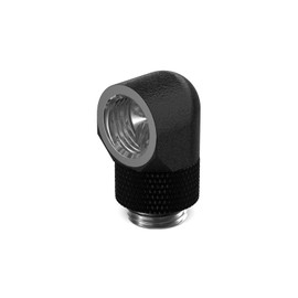 PrimoChill Male to Female G 1/4in. 90 Degree SX Rotary Elbow Fitting - TX Matte Black