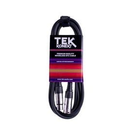 Premium XLR Cable for a Clear Audio Signal with Balanced Male to Female Microphone Lead, plus Cable Tie, for professional DJ, stage and studio (Black, 2m)