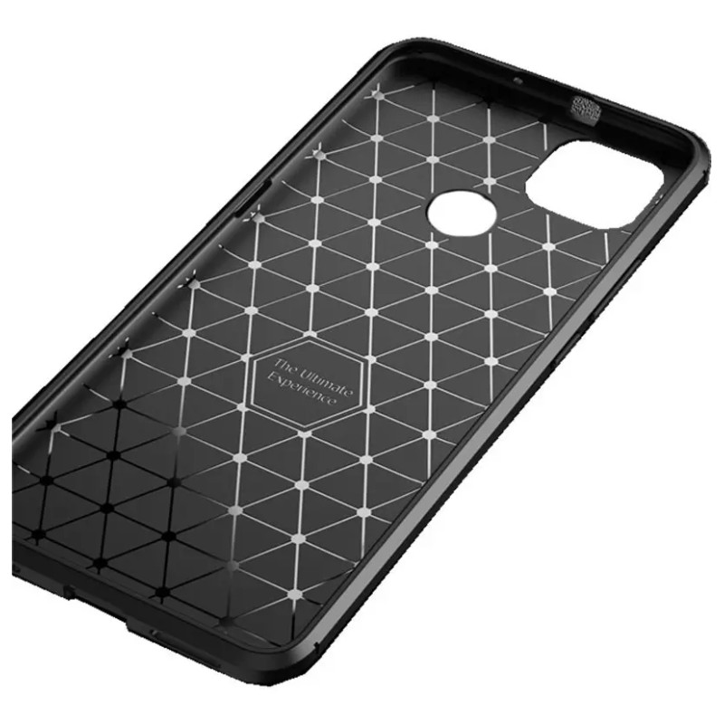Funda Slim Tpu Acabado Tipo Fibra De Carbono Moto G9