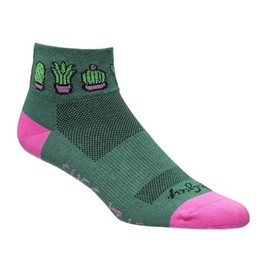 SockGuy Unisex Succ It Up 1in Ankle Athletic Cycling/Running Socks, Small-Medium, I Heart My Dog