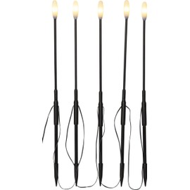 Star Trading Milky 475-27 LED Decorative Light 5 Sticks Black / White Plastic WW LED Approx. 50 cm High 5 m Long 5 m Cable Transformer Outdoor Four Colour Box