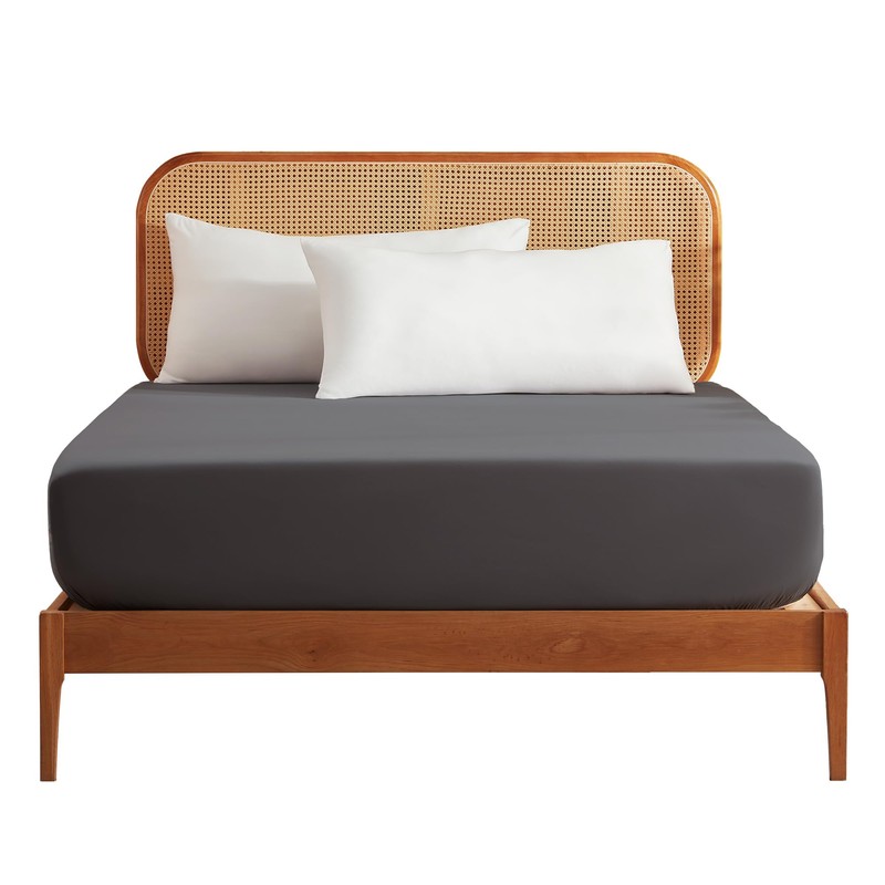 Sonive King Size Fitted Sheets, 30 cm Deep Brushed Microfiber