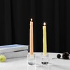 DONOUCLS Crystal Candle Holders Pack of 2, Clear Crystal Tapered