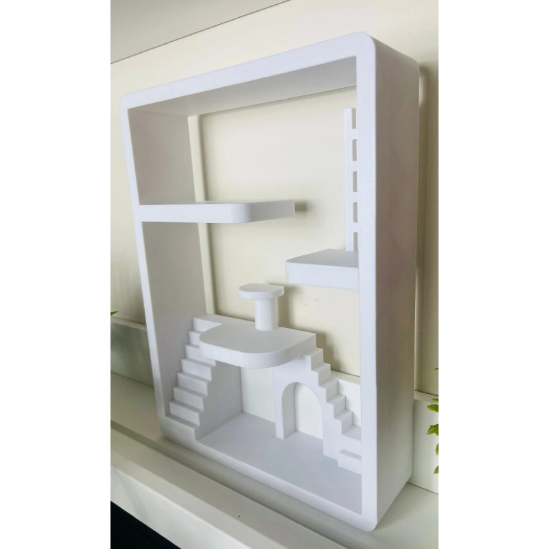 Smiski White Smiski House Display | Mini Figure Shelf Stand