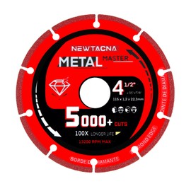 NEWTACNA 4 1/2 Cut Off Wheel Angle Grinder Cutting Disc 4.5 Inch Cut Off Wheel for Metal Diamond Wheel 4 1/2 Inch Metal Cutting Blade Angle Grinder
