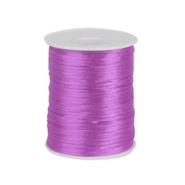 BEL AVENIR Satin Nylon Cord, 2mm 50 Yards Trim Cord for Bracelets Necklace, Beading, Jewelry Making and Sewing (A12235-Purple)